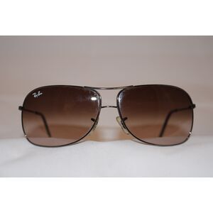 Ray-Ban Unisex Gradient Brown Metal Aviator Sunglasses
